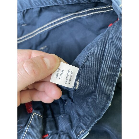 Robert Graham Men's Chino Straight Leg Pants Size 36x29 Navy Blue - Picture 7 of 10